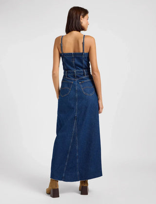 LEE MAXI DENIM DRESS Jeanskleid Ohne Arm - Midnight Indigo Wash - 112363487