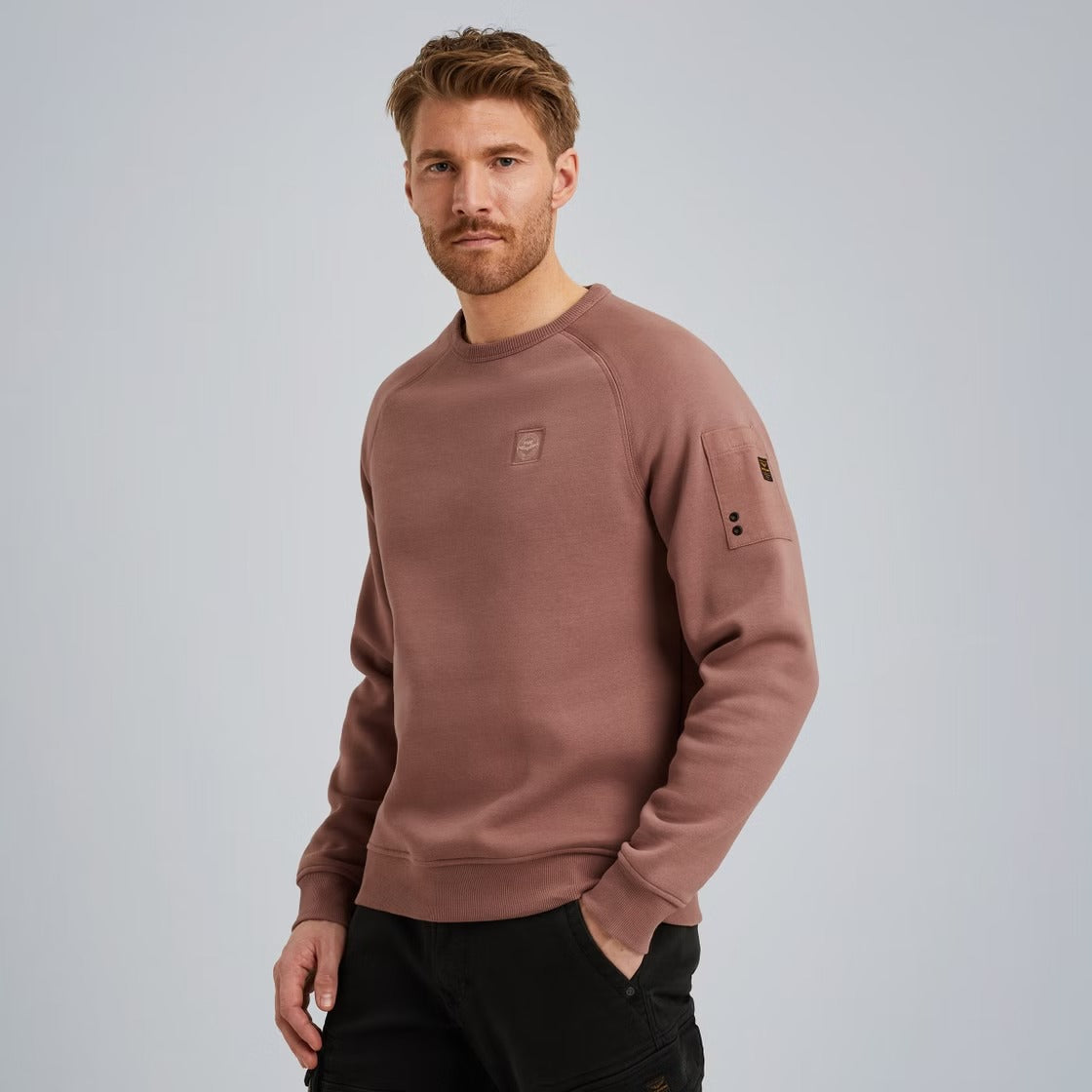 PME LEGEND Rundhals Pullover - Rosewood Whisper - PSW2509453-8202 von PME Legend