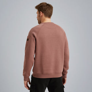 PME LEGEND Rundhals Pullover - Rosewood Whisper - PSW2509453-8202