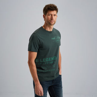 PME LEGEND Rundhals Shirt - Forest Glimmer Green - PTSS2503594-6147
