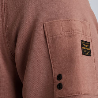 PME LEGEND Rundhals Pullover - Rosewood Whisper - PSW2509453-8202