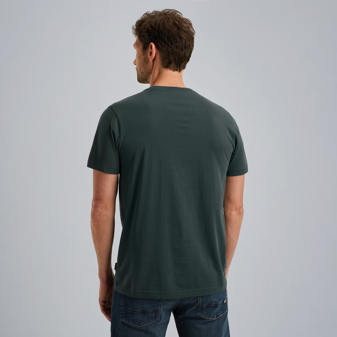 PME LEGEND Rundhals Shirt - Forest Glimmer Green - PTSS2503594-6147 von PME Legend