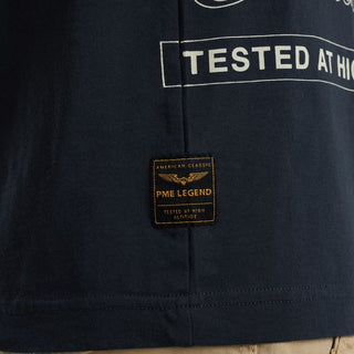 PME LEGEND Rundhals Shirt - Midnight Harbor Blue - PTSS2503594-5281