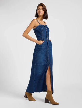 LEE MAXI DENIM DRESS Jeanskleid Ohne Arm - Midnight Indigo Wash - 112363487