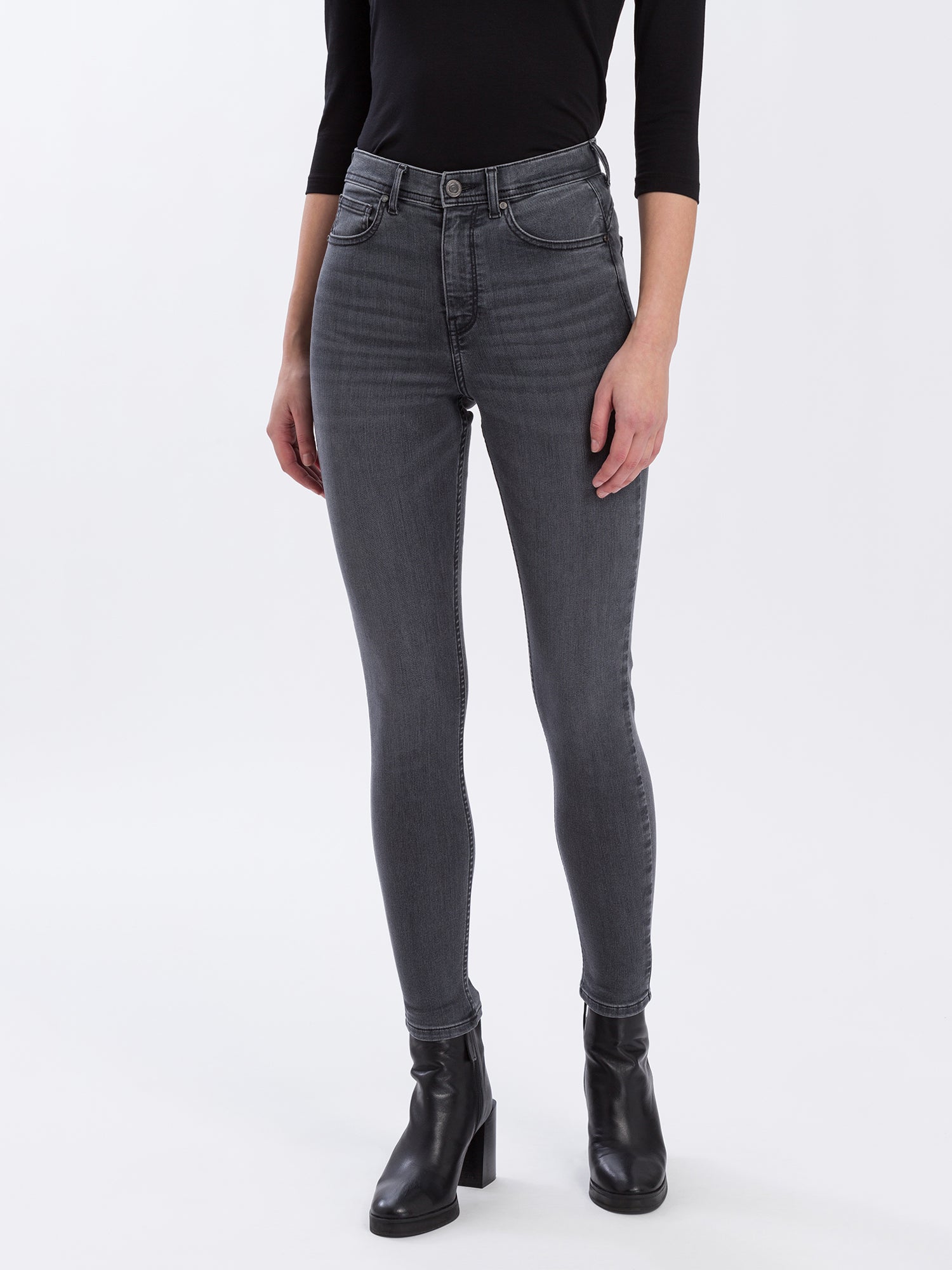 CROSS JEANS Judy Slim Jeans - Charcoal Nova - P429-099