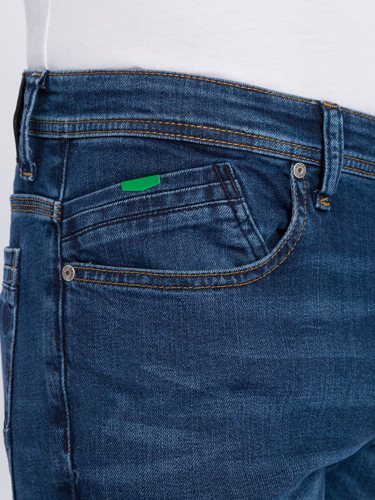 CROSS JEANS JIMI Five Pocket - Deep Harbor Blue - F163-046 von Cross Jeans