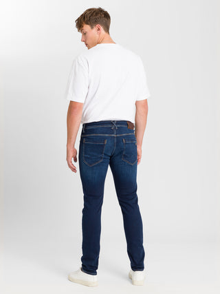 CROSS JEANS JIMI Jogging-Jeans - Midnight Crincle Denim - E197-032