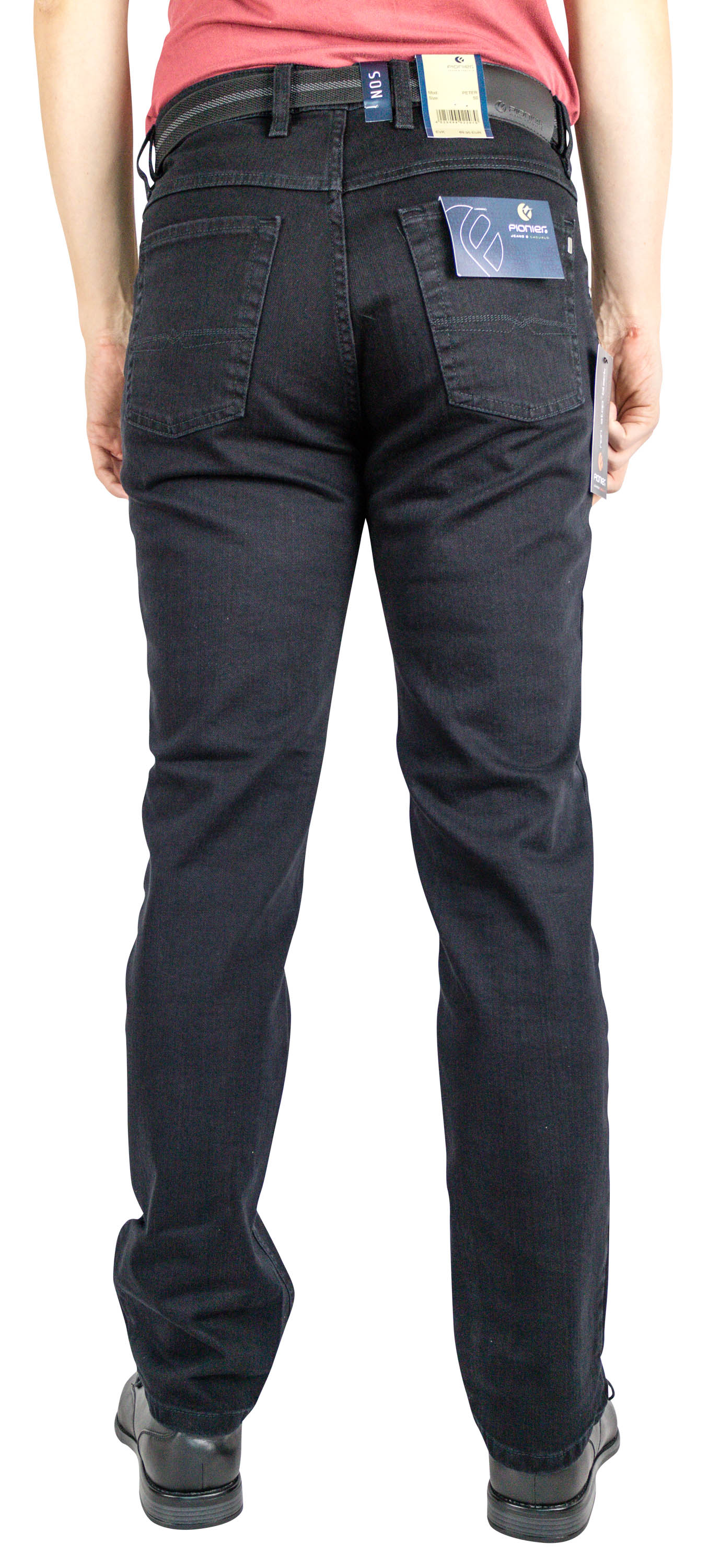 PIONIER PETER non-stop black (mit Gürtel) Five Night Black - 2561 2525.101 von Pionier Jeans &amp; Casual