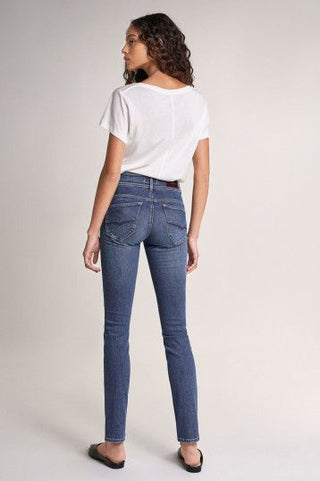 SALSA SECRET PUSH IN Slim-Jeans - Blue Smoke Wash - 123891.8503