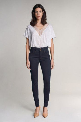 Jean Salsa Secret Plus Push-in Skinny bleu foncé 122723.8505