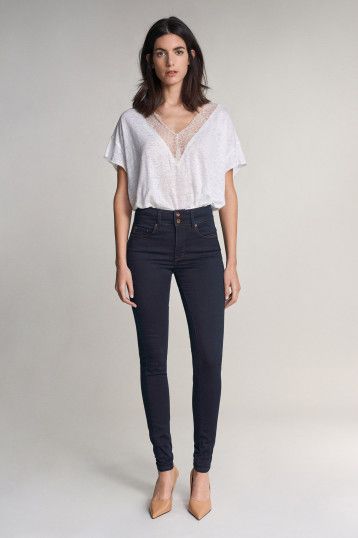 Jean Salsa Secret Plus Push-in Skinny bleu foncé 122723.8505 von Salsa