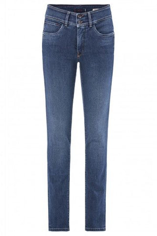 SALSA SECRET PUSH IN Slim-Jeans - Blue Smoke Wash - 123891.8503