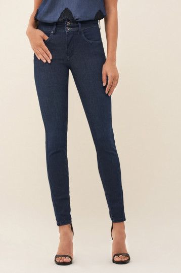 SALSA Secret Push In Skinny Jeans - Deep Indigo Blue - 123538.8505