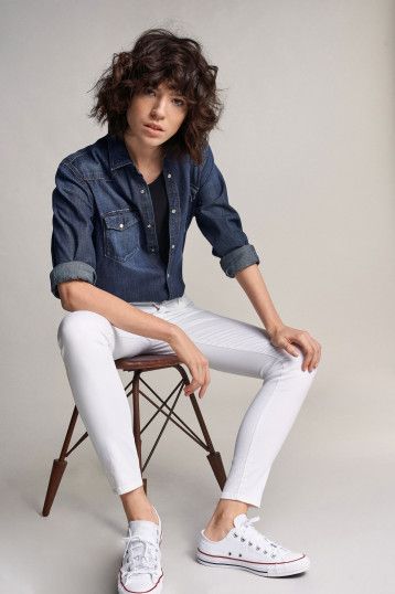 SALSA Colette Essential Jeanshose - Arctic Linen White - 119120.0001 von Salsa