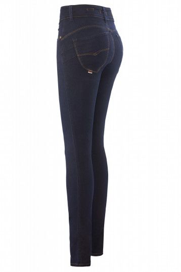 SALSA SECRET PUSH IN Skinny Jeans - Midnight Indigo Blue - 122723.8505