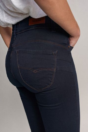 Jean Salsa Secret Plus Push-in Skinny bleu foncé 122723.8505 von Salsa
