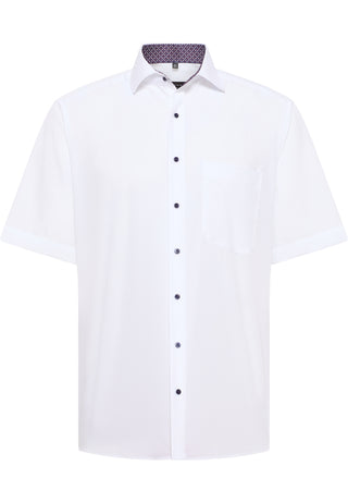 ETERNA COMFORT FIT Kurzarm Hemd - Ivory Sky - 1300-00-K149