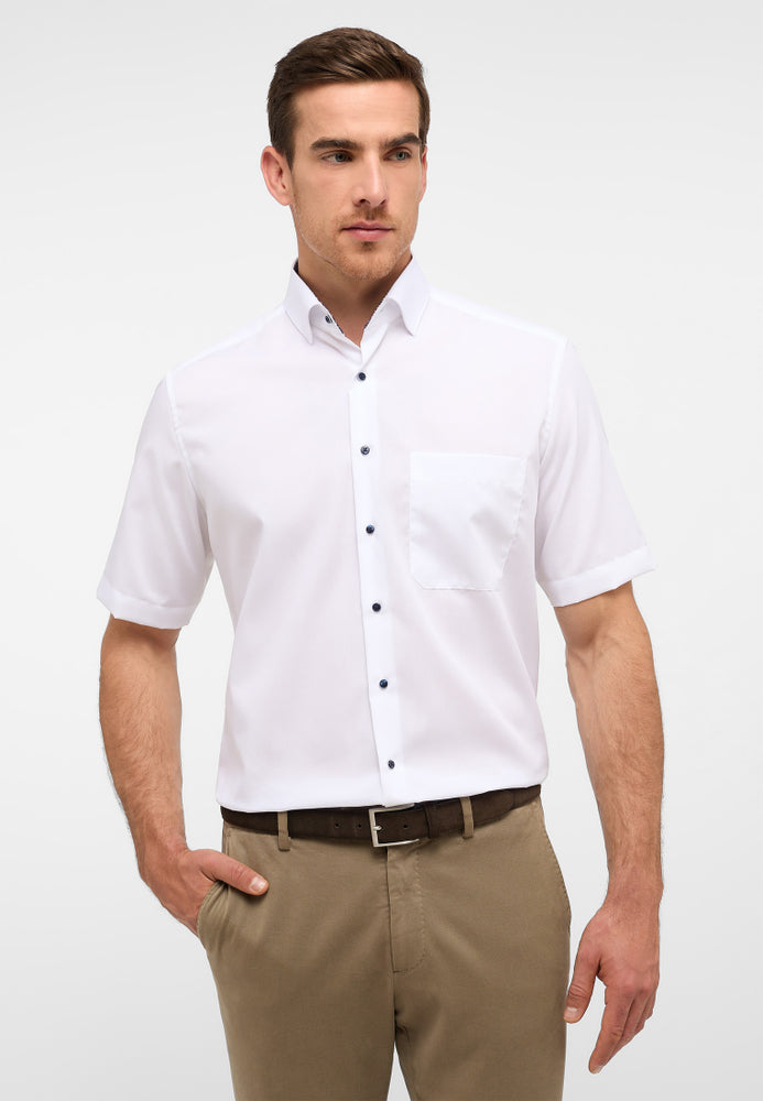ETERNA COMFORT FIT Kurzarm Hemd - Ivory Sky - 1300-00-K149 von Eterna