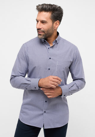 ETERNA MODERN FIT Hemd - Midnight Gingham - 8913-16-X146