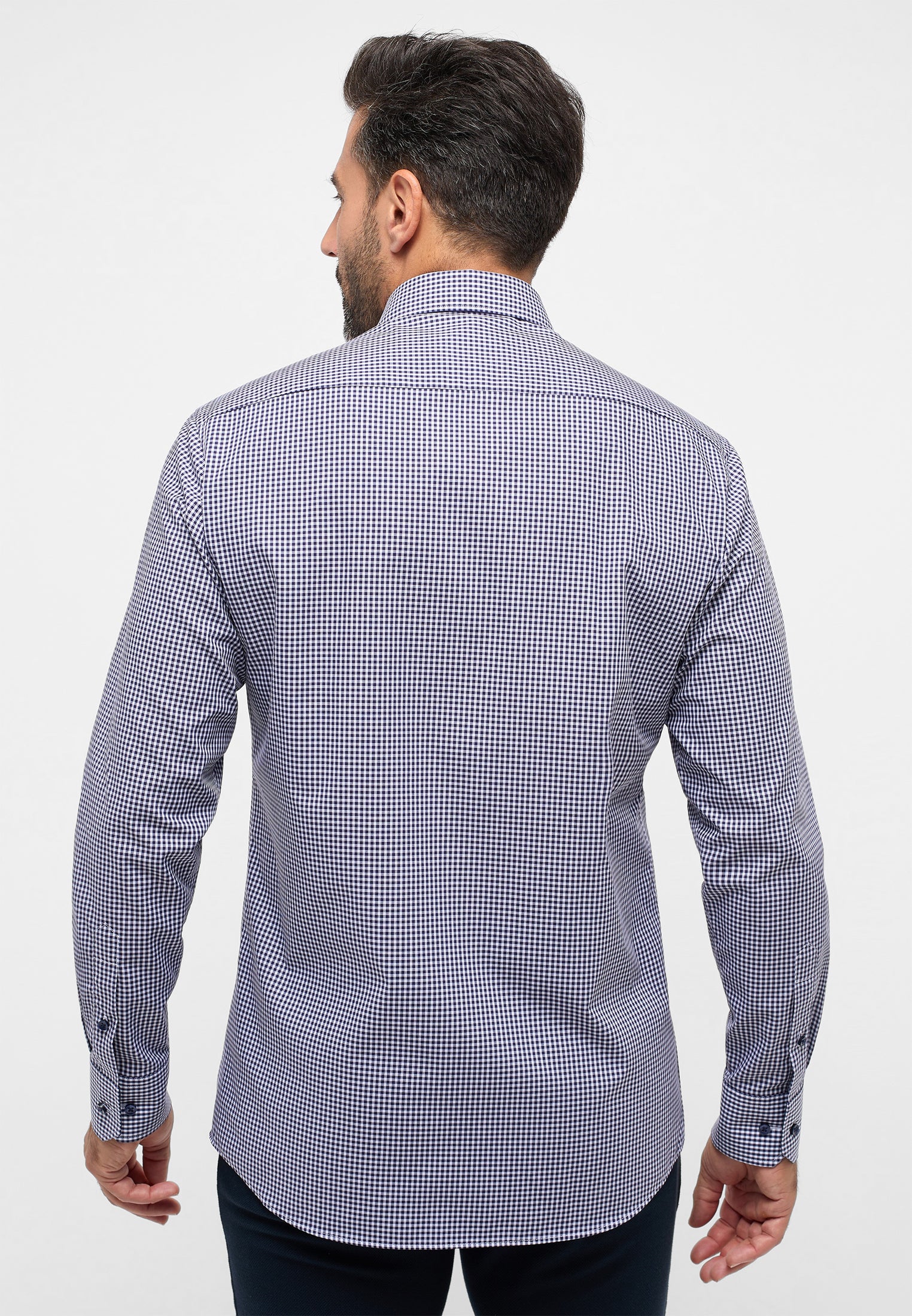 ETERNA MODERN FIT Hemd - Midnight Gingham - 8913-16-X146 von Eterna