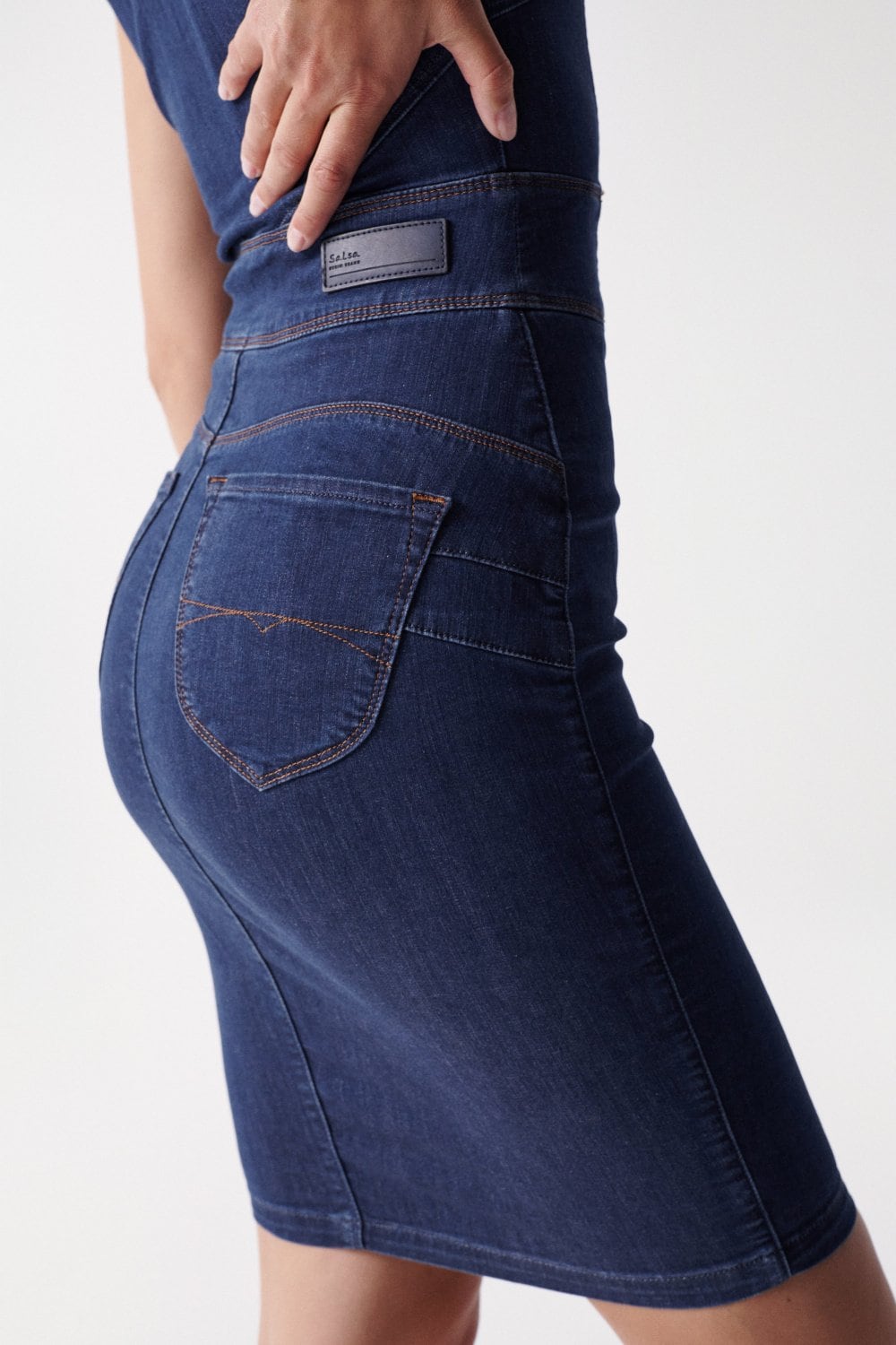 SALSA SECRET PUSH IN Jeanskleid - Midnight Harbor Blue - 126697.8505 von Salsa