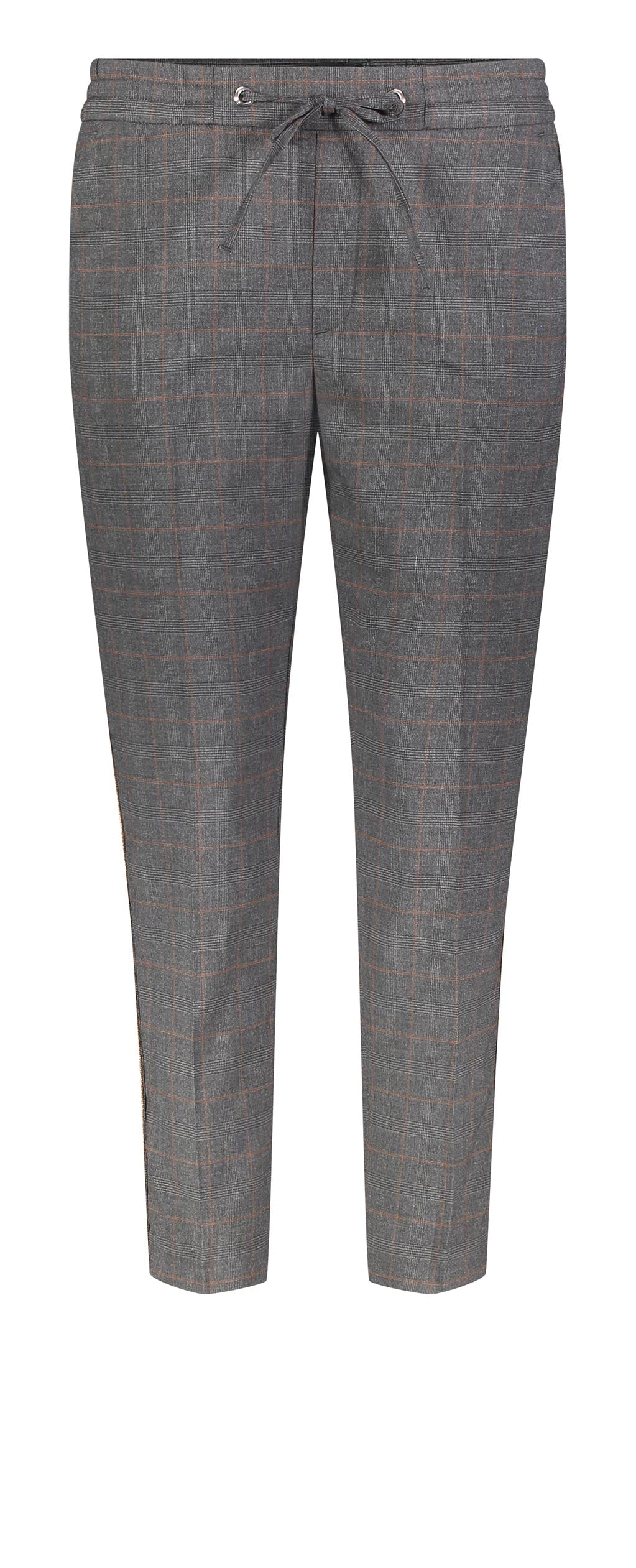 MAC EASY Jogpants - Ember Slate Check - 2119-02-0448L-081K