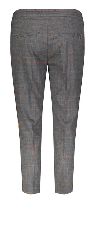 MAC EASY Jogpants - Ember Slate Check - 2119-02-0448L-081K