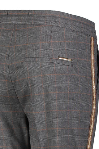 MAC EASY Jogpants - Ember Slate Check - 2119-02-0448L-081K