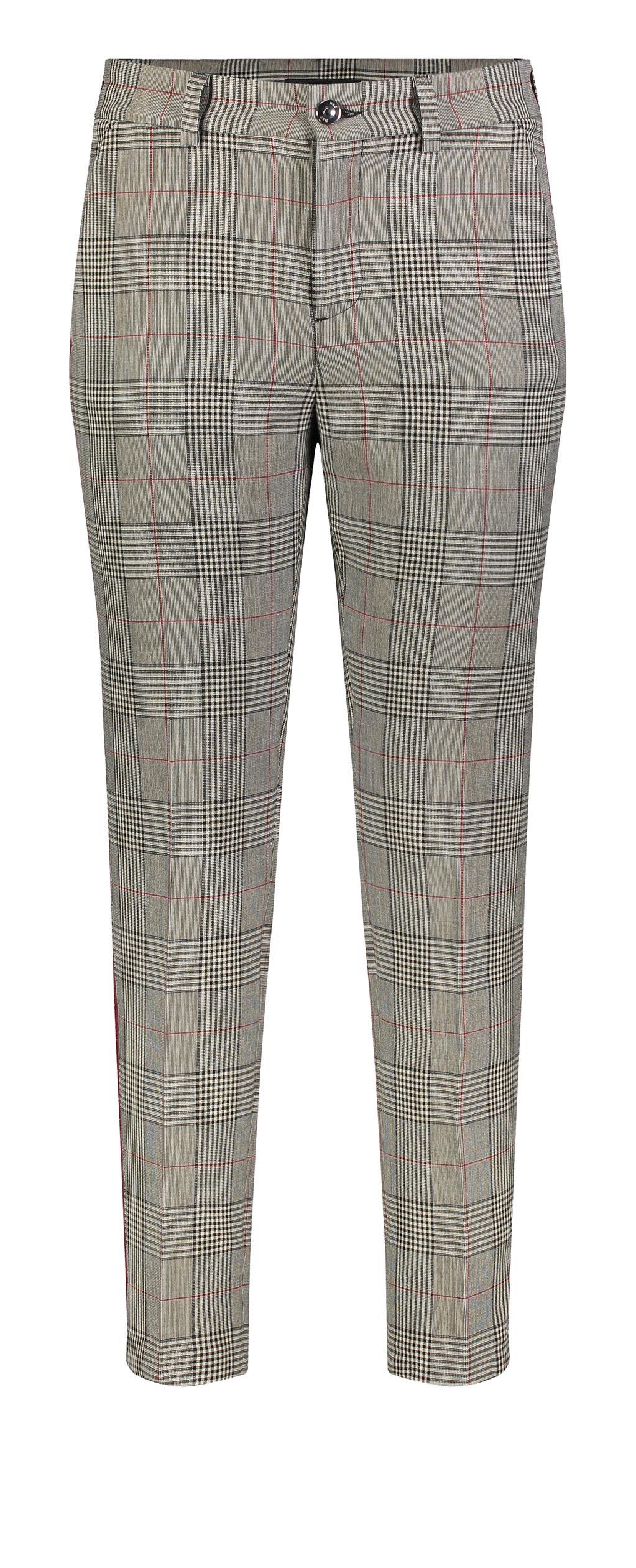 MAC CHINO Grey Tartan Mist Chinohose - 2138-02-0188-044K