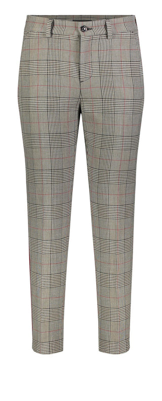 MAC CHINO Grey Tartan Mist Chinohose - 2138-02-0188-044K