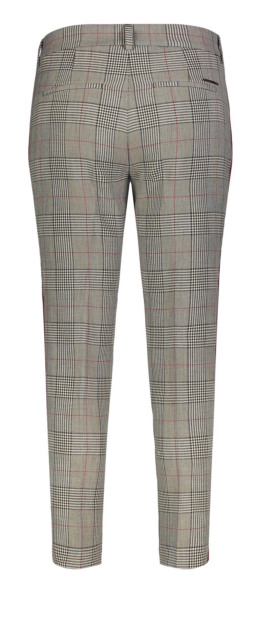 MAC CHINO Grey Tartan Mist Chinohose - 2138-02-0188-044K