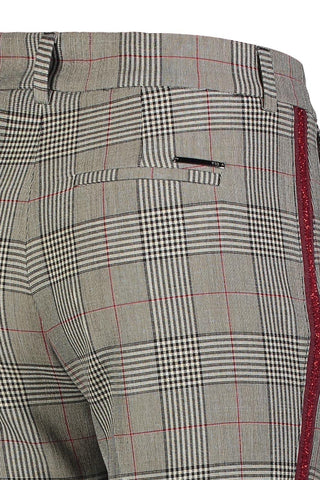 MAC CHINO Grey Tartan Mist Chinohose - 2138-02-0188-044K