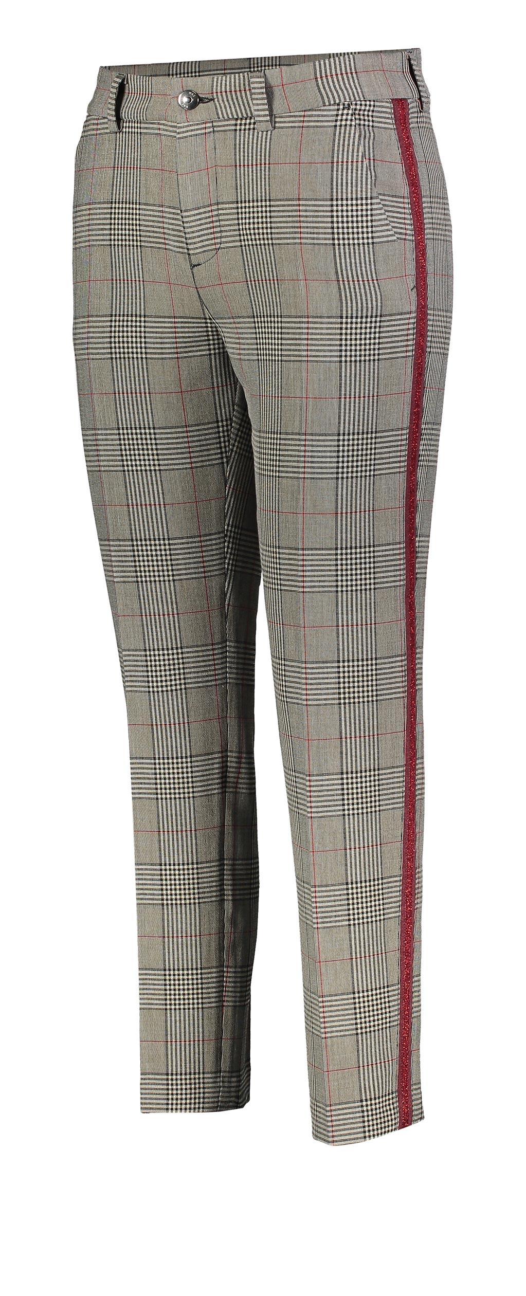 MAC CHINO Grey Tartan Mist Chinohose - 2138-02-0188-044K von MAC