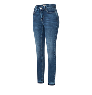 MAC DREAM SKINNY authentique bleu ourlet ouvert 2600-90-0357L D658 - SYLVIE MEIS