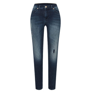 MAC MEL Slim Jeans - Indigo Shadow Wash - 2620-90-0389L-D885