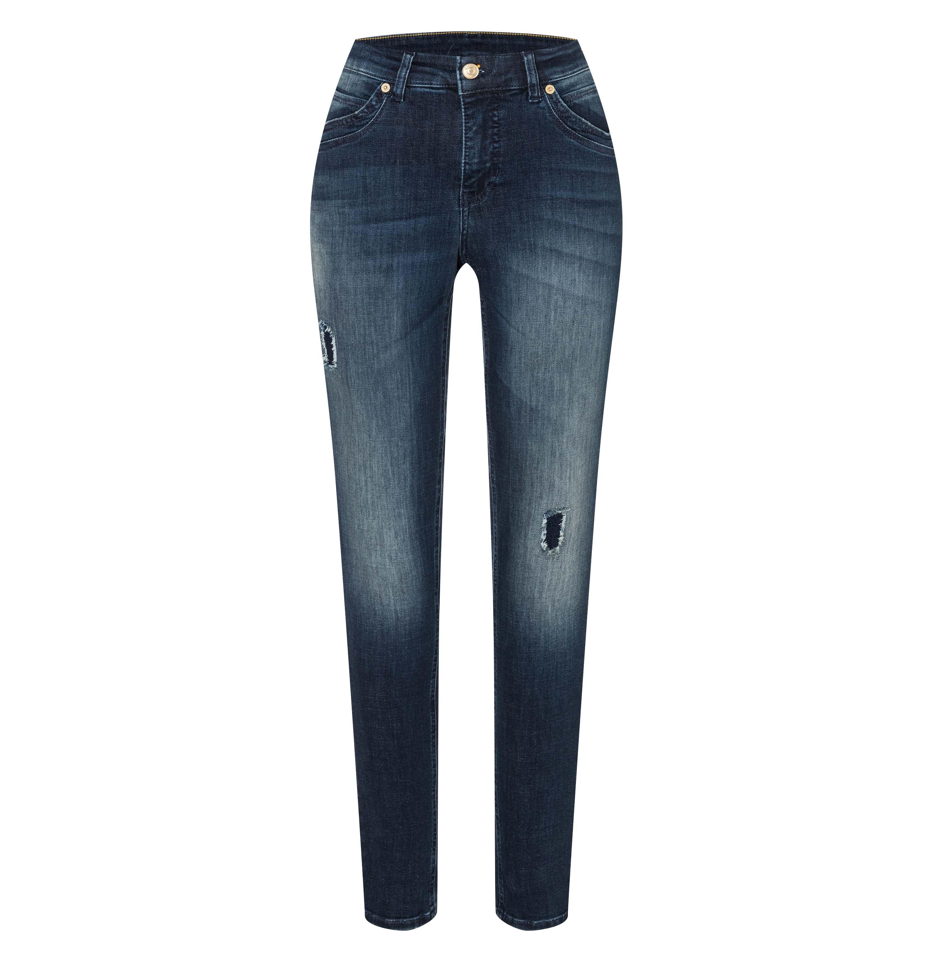 MAC MEL Slim Jeans - Indigo Shadow Wash - 2620-90-0389L-D885