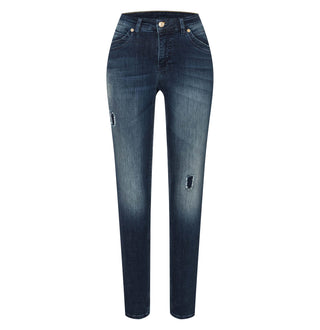 MAC MEL Slim Jeans - Indigo Shadow Wash - 2620-90-0389L-D885