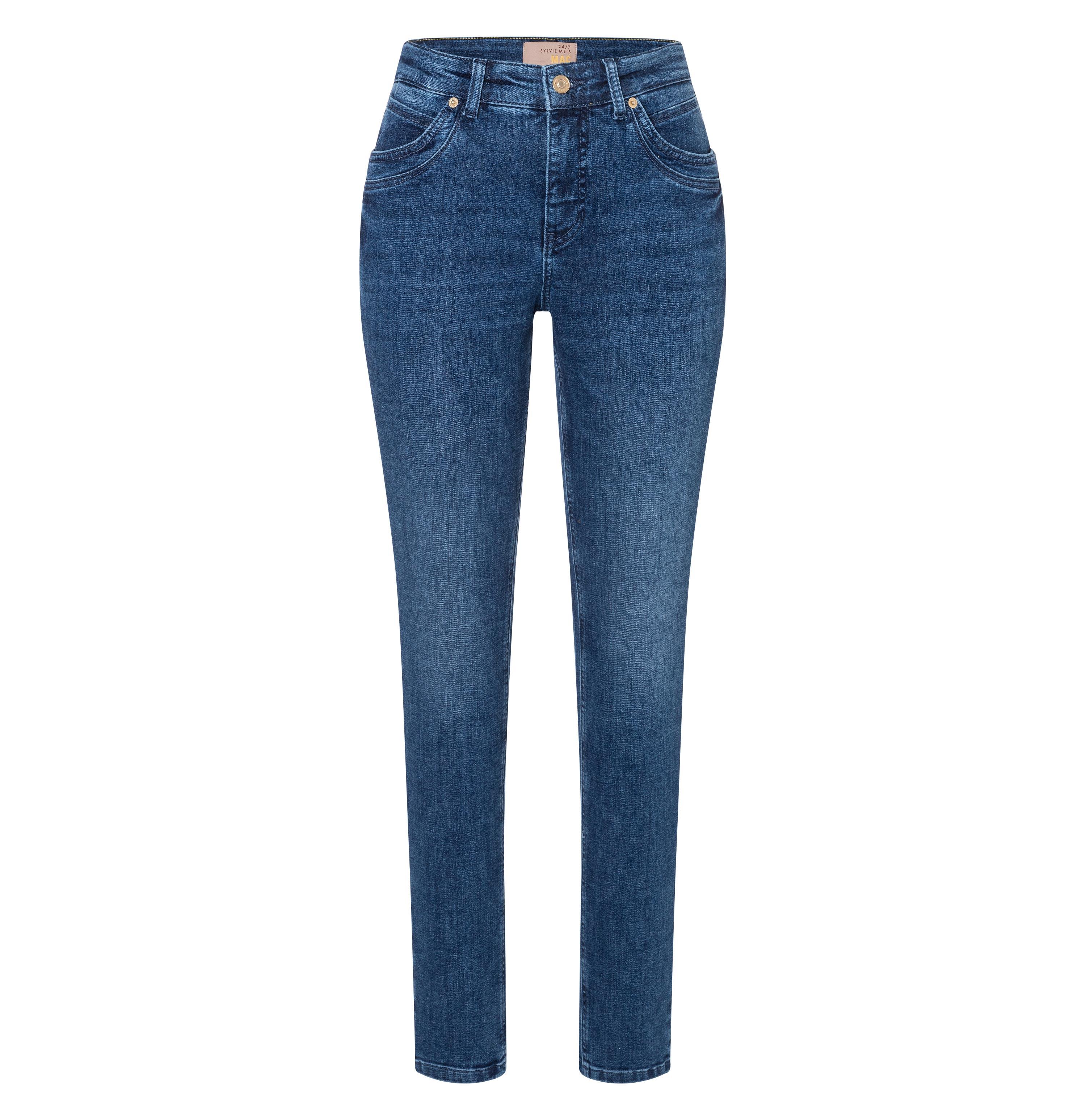 MAC MEL Slim Jeans - Deep Harbor Indigo - 2620-90-0389L-D696