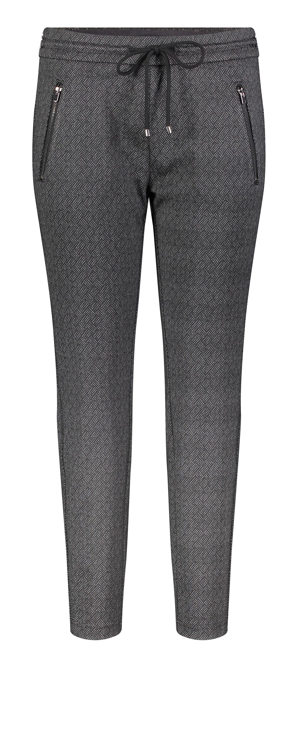 MAC EASY Jogpants - Iron Herringbone Charcoal - 2710-00-0107L-080G