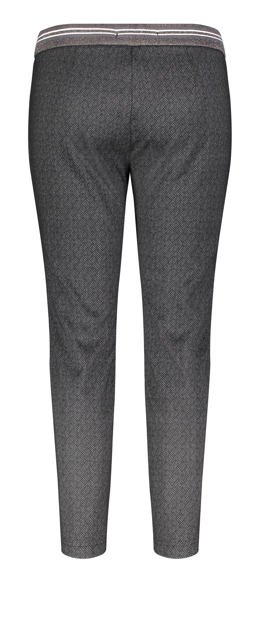 MAC EASY Jogpants - Iron Herringbone Charcoal - 2710-00-0107L-080G