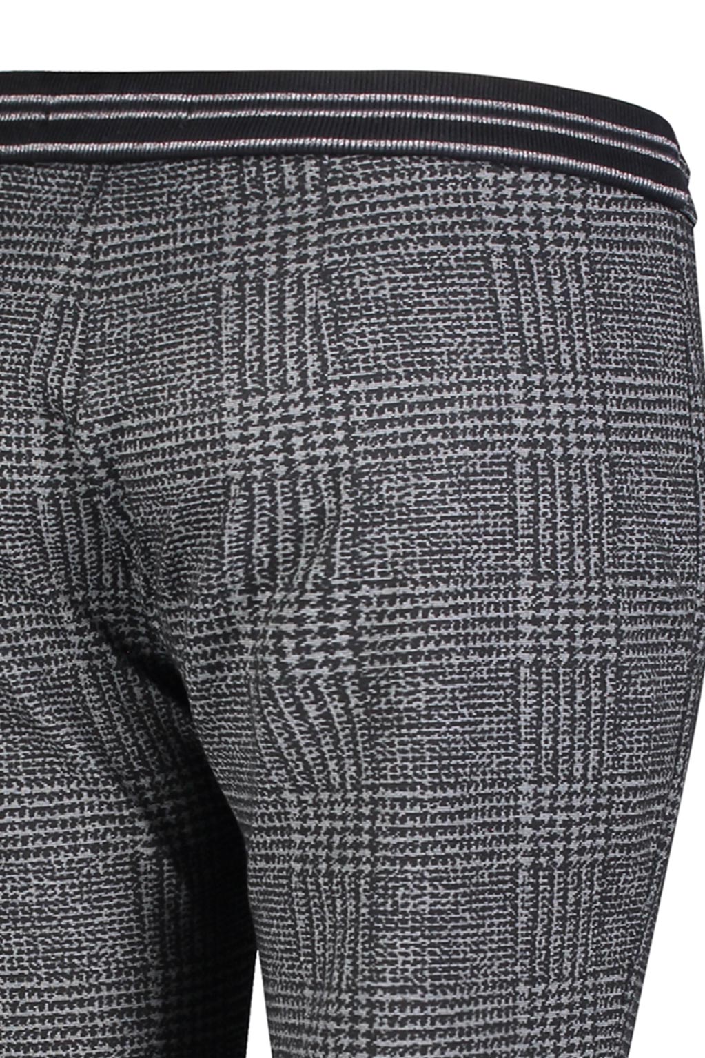 MAC EASY Easy Jogpants - Graphite Houndstooth - 2710-00-0107L-090K von MAC
