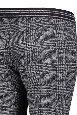 MAC EASY Easy Jogpants - Graphite Houndstooth - 2710-00-0107L-090K