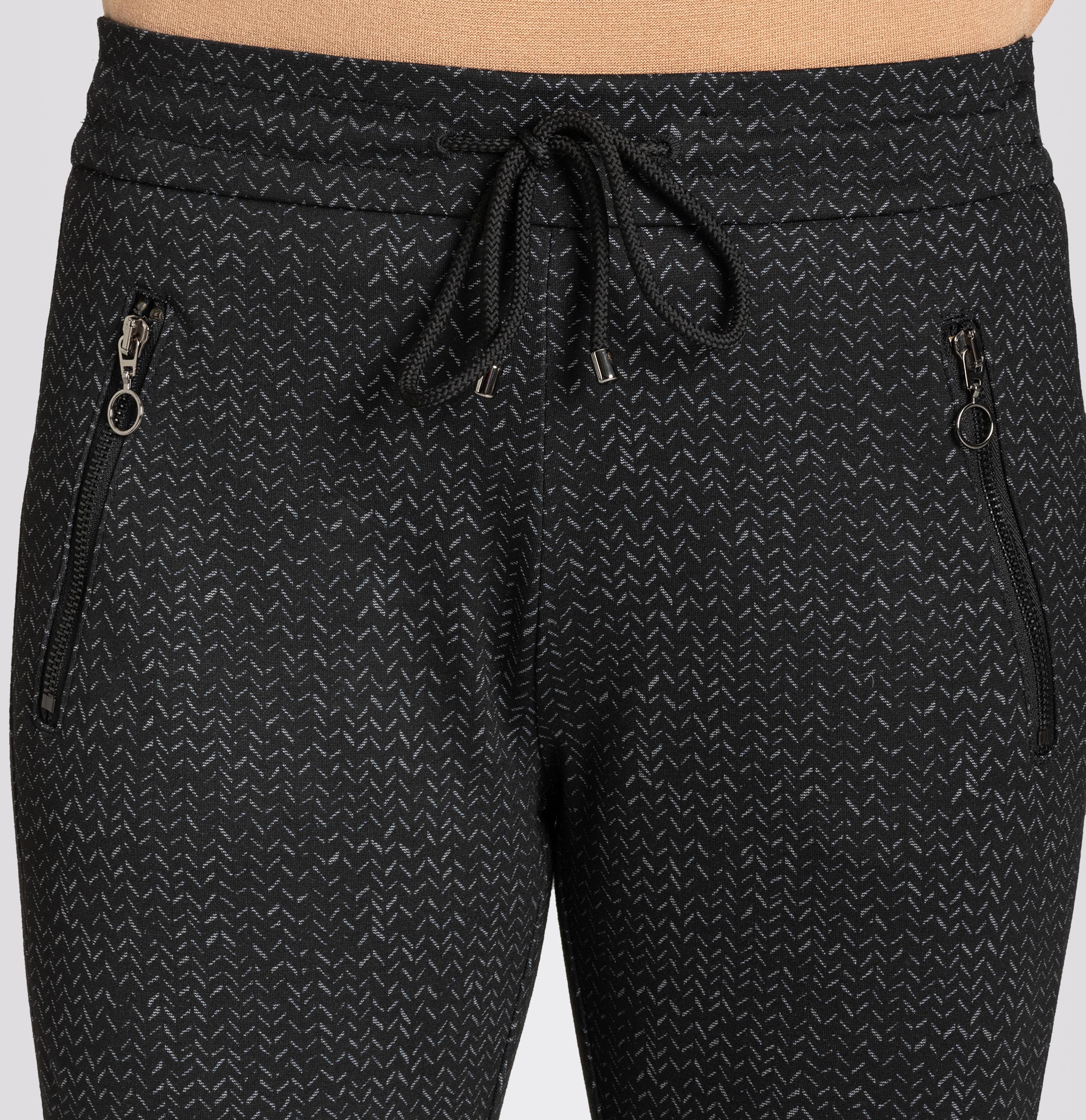 MAC EASY Damen Schlupfhose - Midnight Herringbone Grey - 2710-00-0107L-966B von MAC