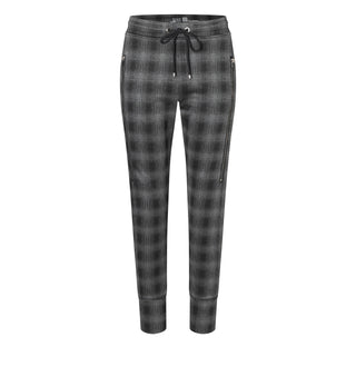 MAC FUTURE Jogpants - Noir Grid Smoke - 2741-00-0172L-955K