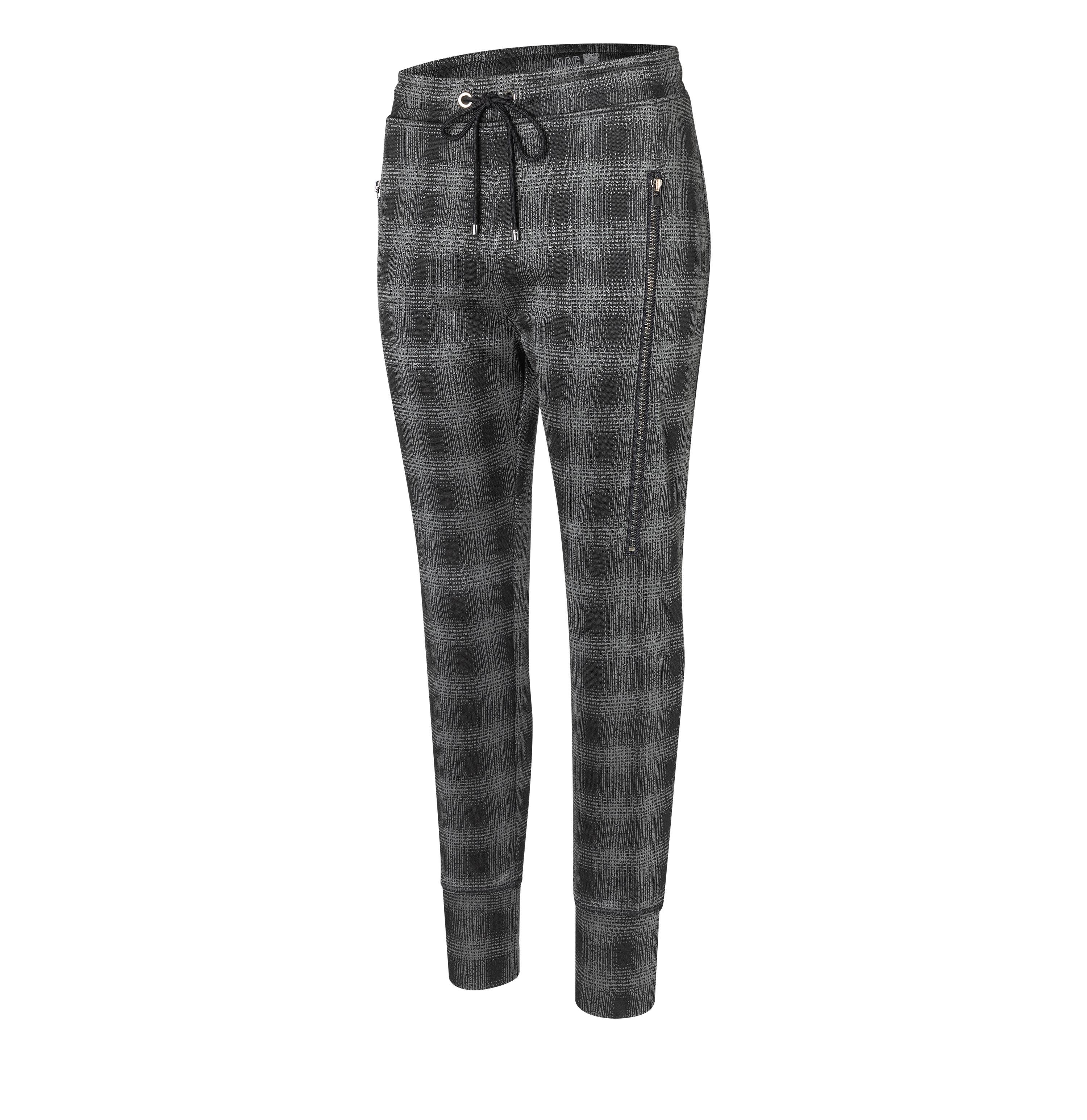 MAC FUTURE Jogpants - Noir Grid Smoke - 2741-00-0172L-955K von MAC