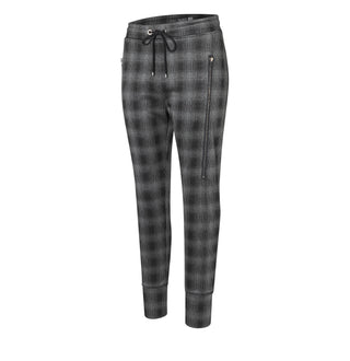 MAC FUTURE Jogpants - Noir Grid Smoke - 2741-00-0172L-955K