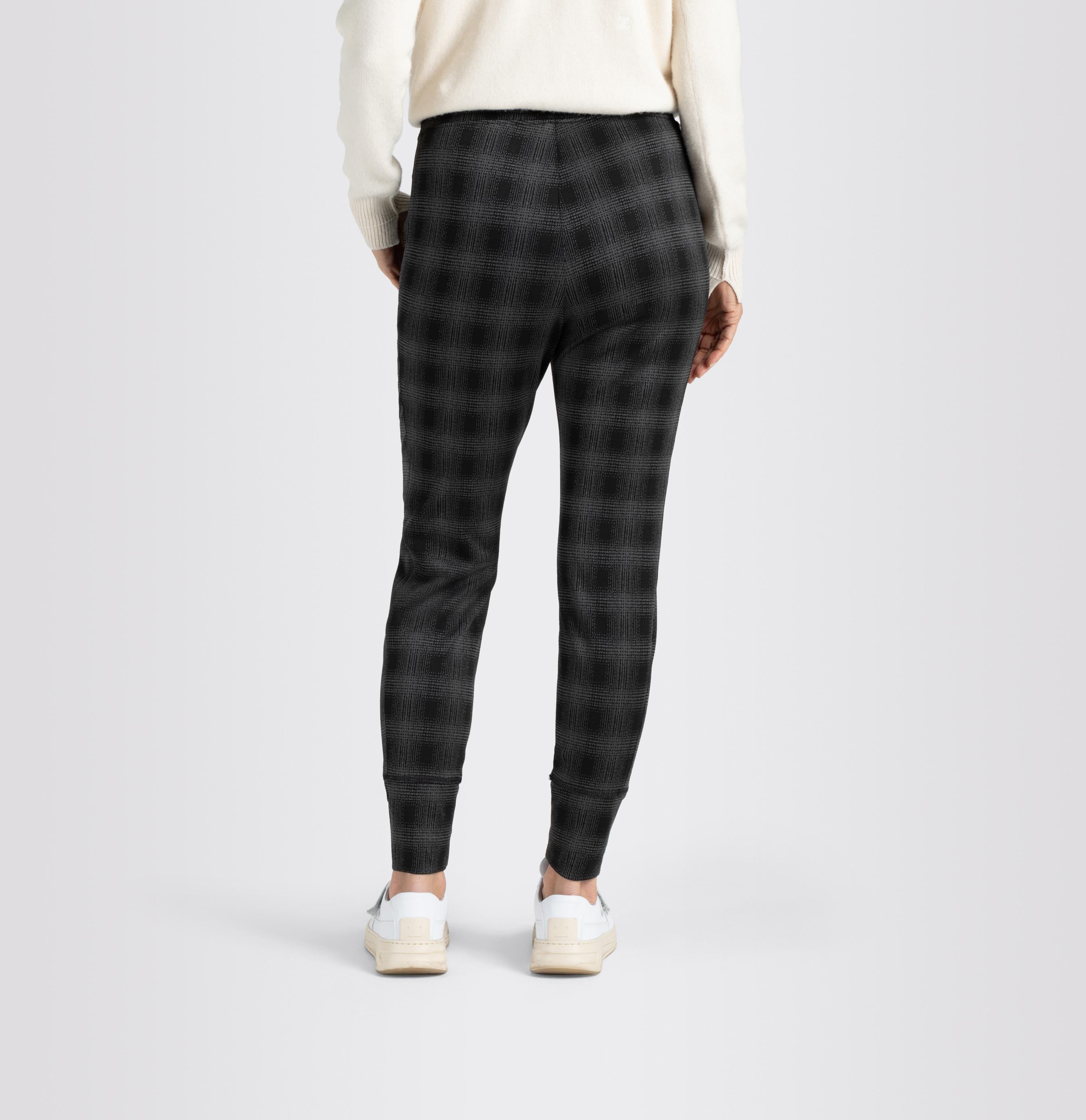 MAC FUTURE Jogpants - Noir Grid Smoke - 2741-00-0172L-955K von MAC