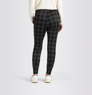 MAC FUTURE Jogpants - Noir Grid Smoke - 2741-00-0172L-955K