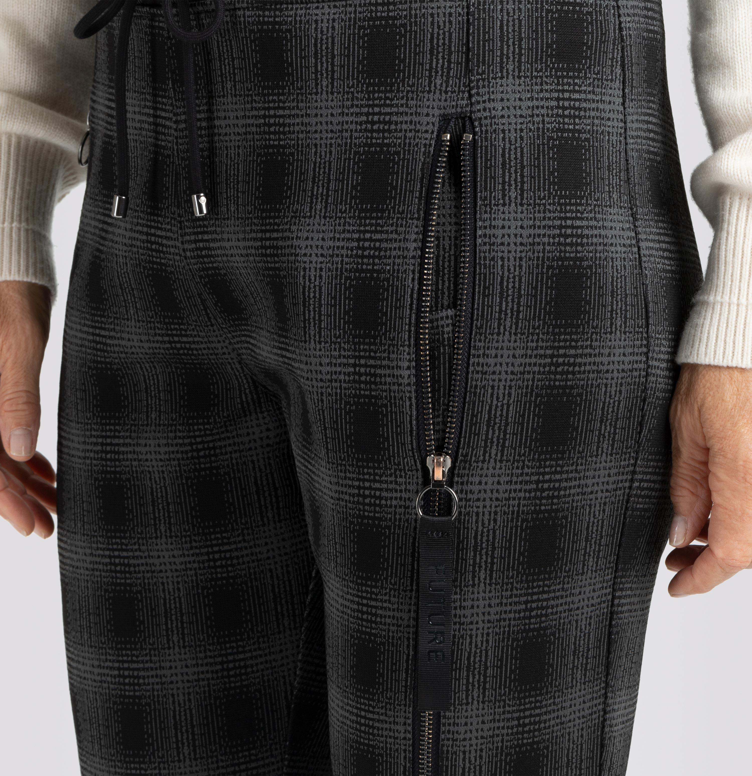 MAC FUTURE Jogpants - Noir Grid Smoke - 2741-00-0172L-955K von MAC