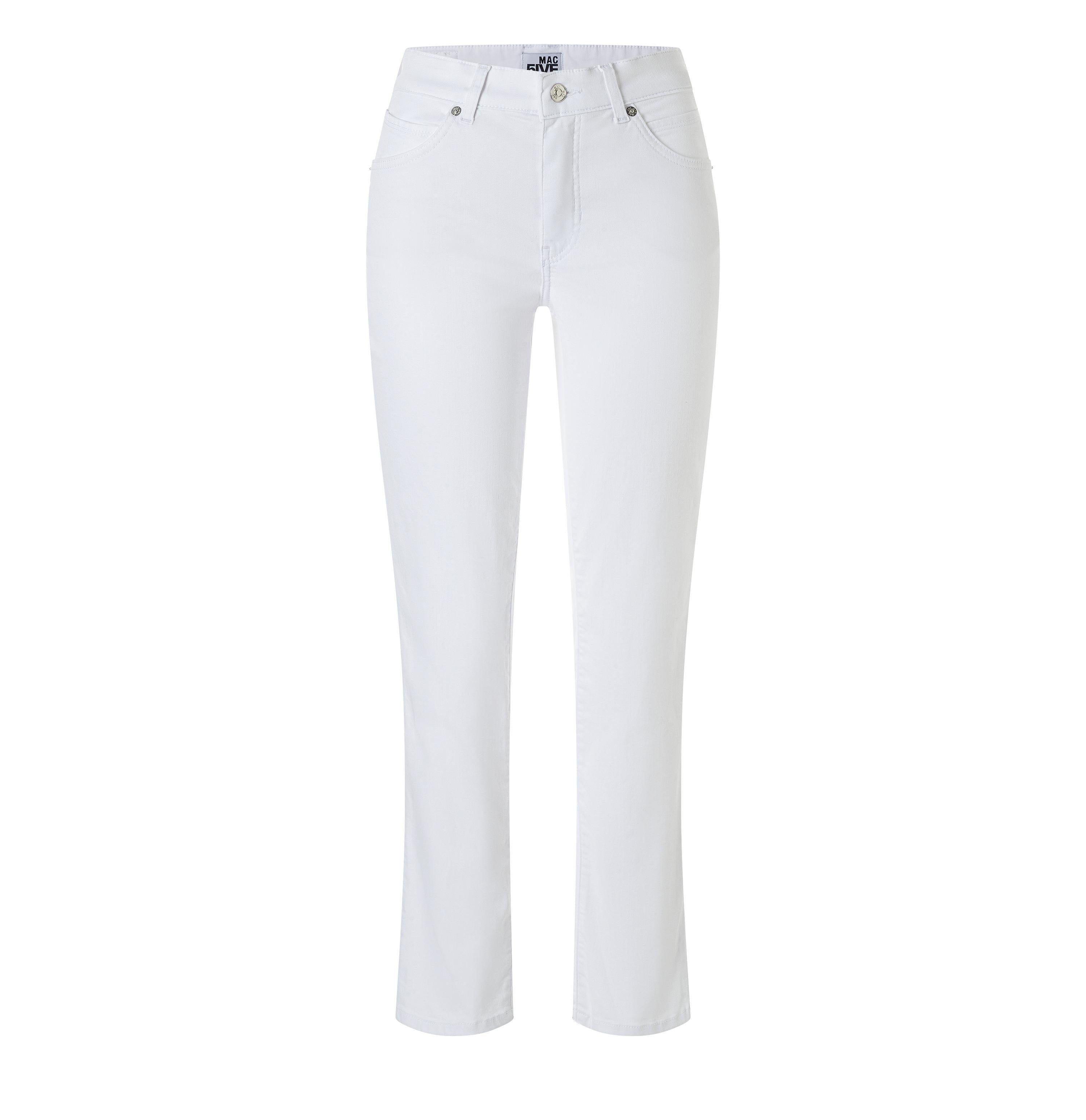 MAC Melanie Straight Jeans - Bright Chalk White - 5003-00-0423-010